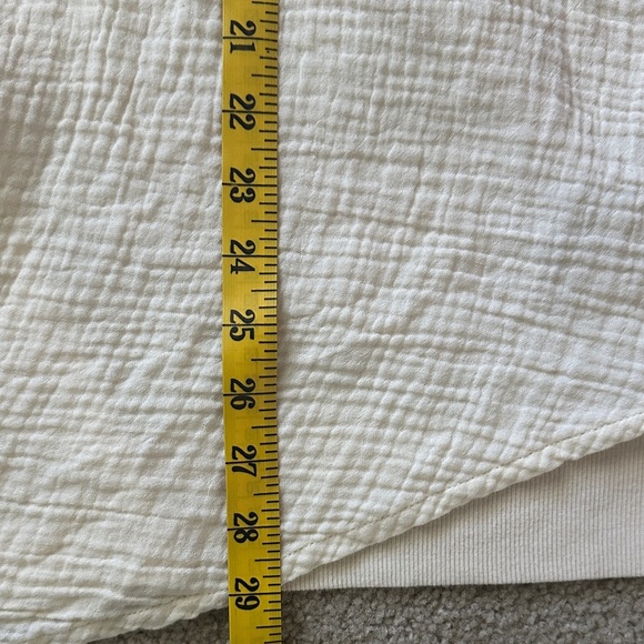 Anthropologie Daily Practice Open Front Shirt Hood Relaxed Oversized Medium Yoga - Picture 7 of 8